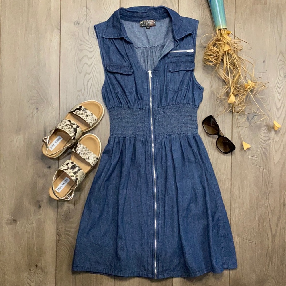 Denim Midi Dress